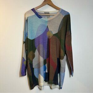 IN BED WITH YOU 100% Merino Wool Colourful Patterned Long Sleeve Sweater